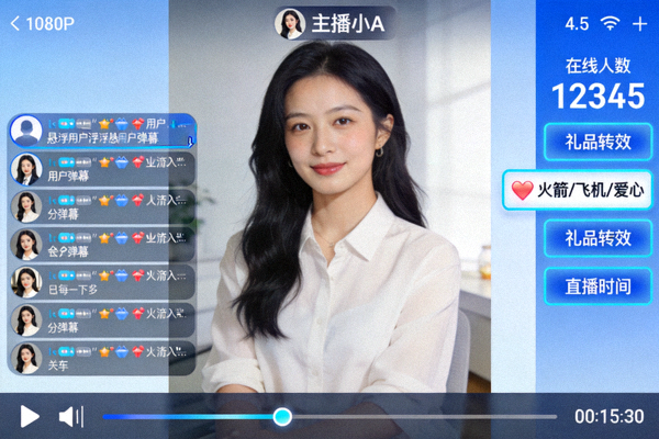 高清直播界面展示图